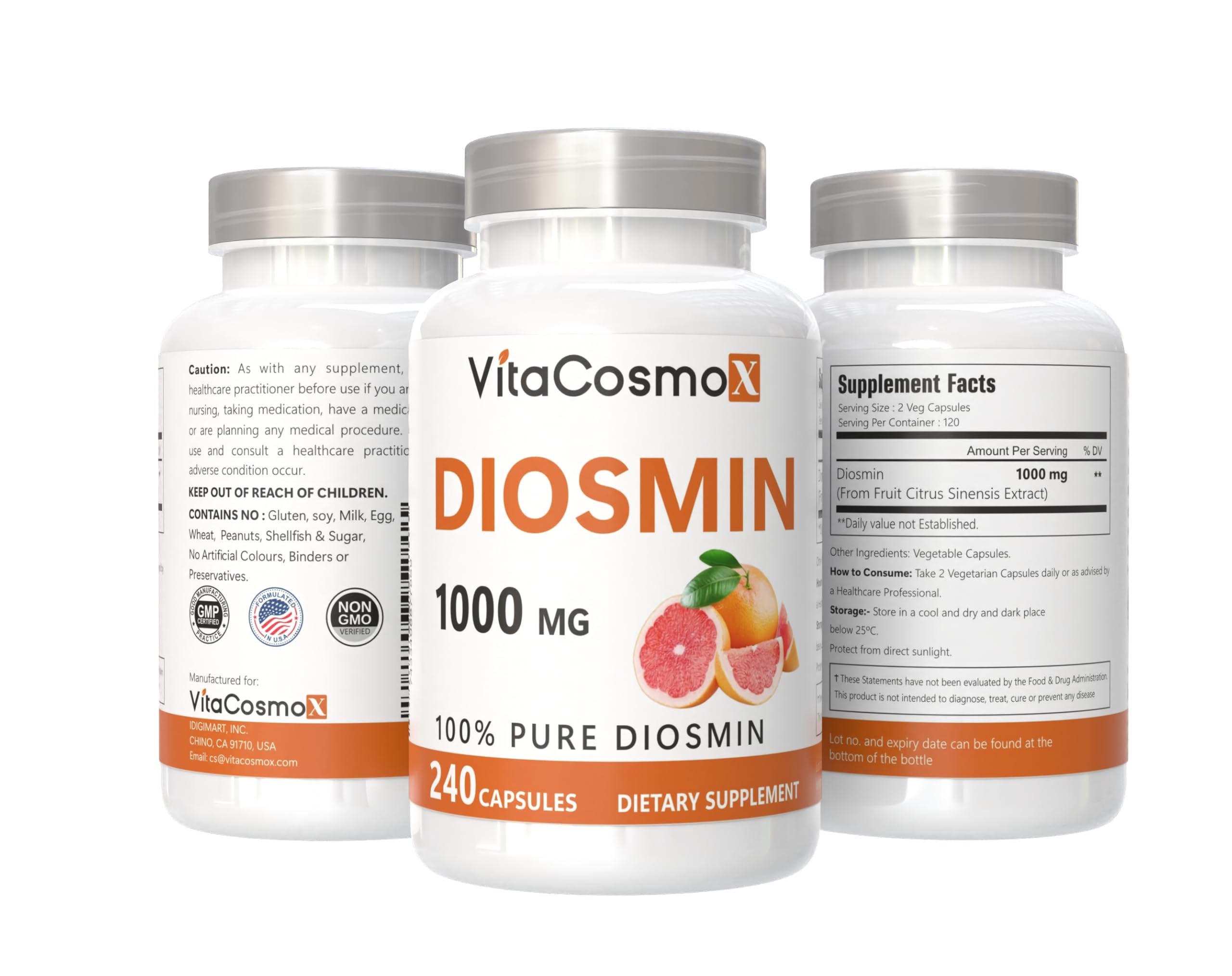 VitaCosmoX cápsulas detalle, veganas y sin aditivos