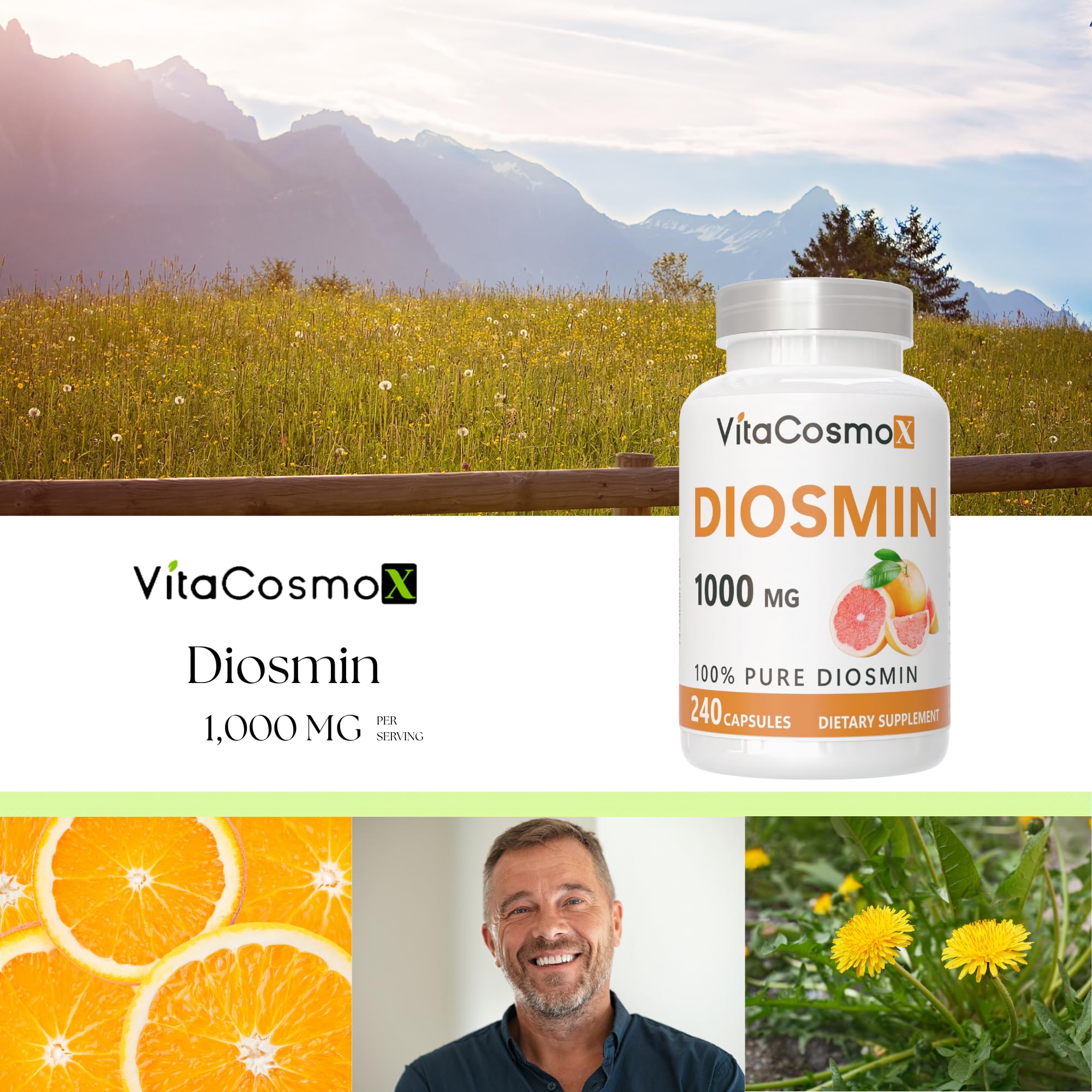 VitaCosmoX etiqueta con ingredientes y datos de fabricación