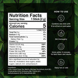 VitaCup etiqueta de ingredientes destacando matcha, moringa y vitaminas