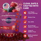 VitaDreamz comparación de tamaño con moneda para mostrar escala práctica