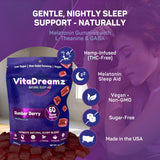 VitaDreamz gominolas textura cercana, beneficio: aspecto apetecible y suave