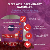 VitaDreamz detalle de una gomita mostrando textura y apariencia apetitosa