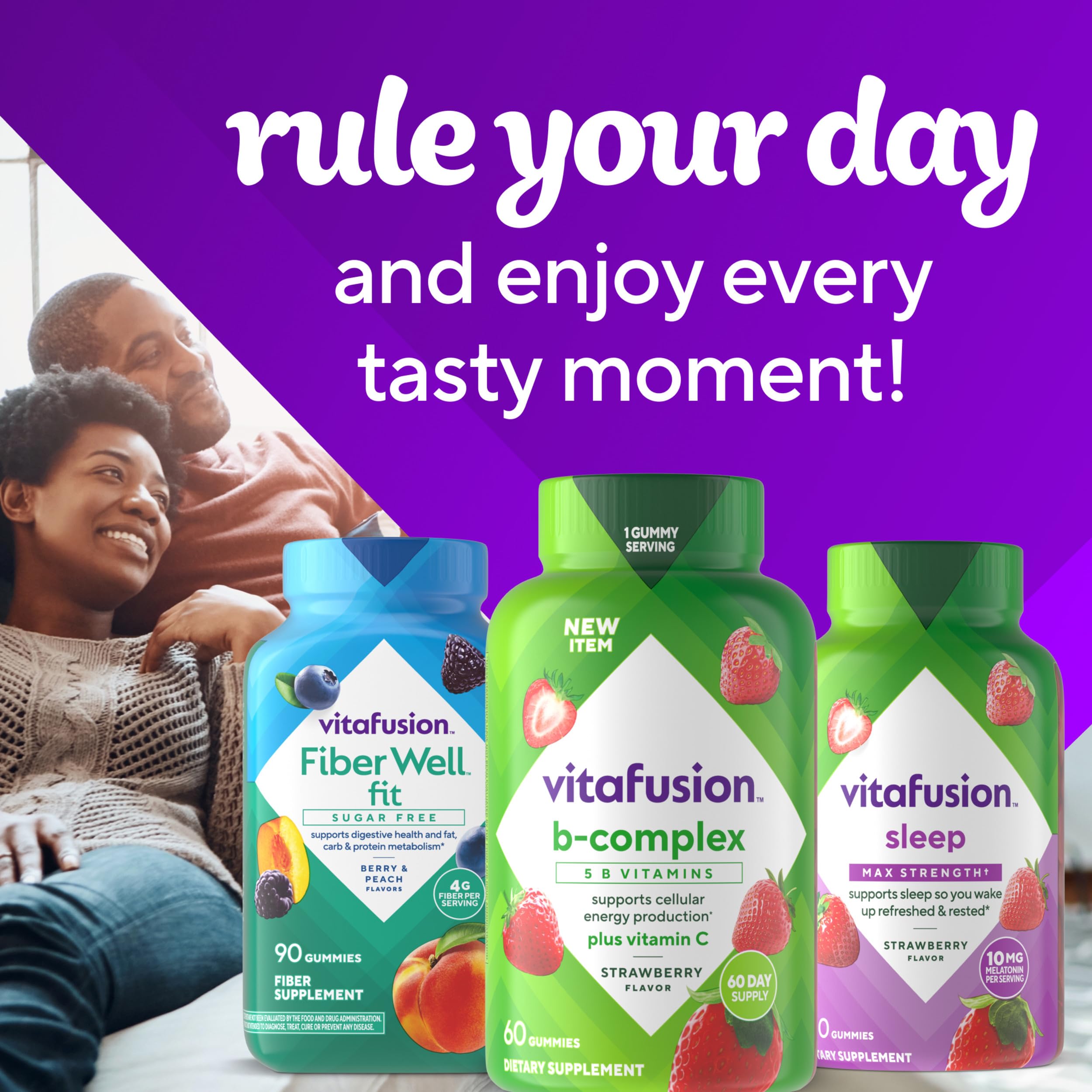 Vitafusion gominolas en ambiente de desayuno mejora la adherencia