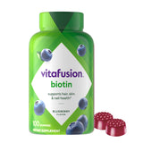 Vitafusion frente del envase mostrando 100 gomitas y beneficio conveniencia