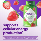 Vitafusion gominola primer plano mostrando textura y apetito
