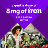 Vitafusion gomita en mano demostrando tamaño y fácil ingestión