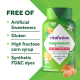 Vitafusion varias gomitas apiladas para destacar color y forma
