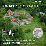 VITAGUT hierbas fermentadas usadas en la fórmula, evidencia de origen orgánico