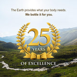 Vital Earth Minerals detalle del líquido mostrando textura y solubilidad rápida