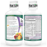 Vital Earth Minerals etiqueta detallada con lista de ingredientes y beneficios