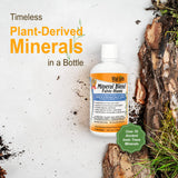 Vital Earth Minerals etiqueta con lista de ingredientes y minerales traza