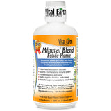 Vital Earth Minerals botella frontal mostrando etiqueta y beneficios visibles