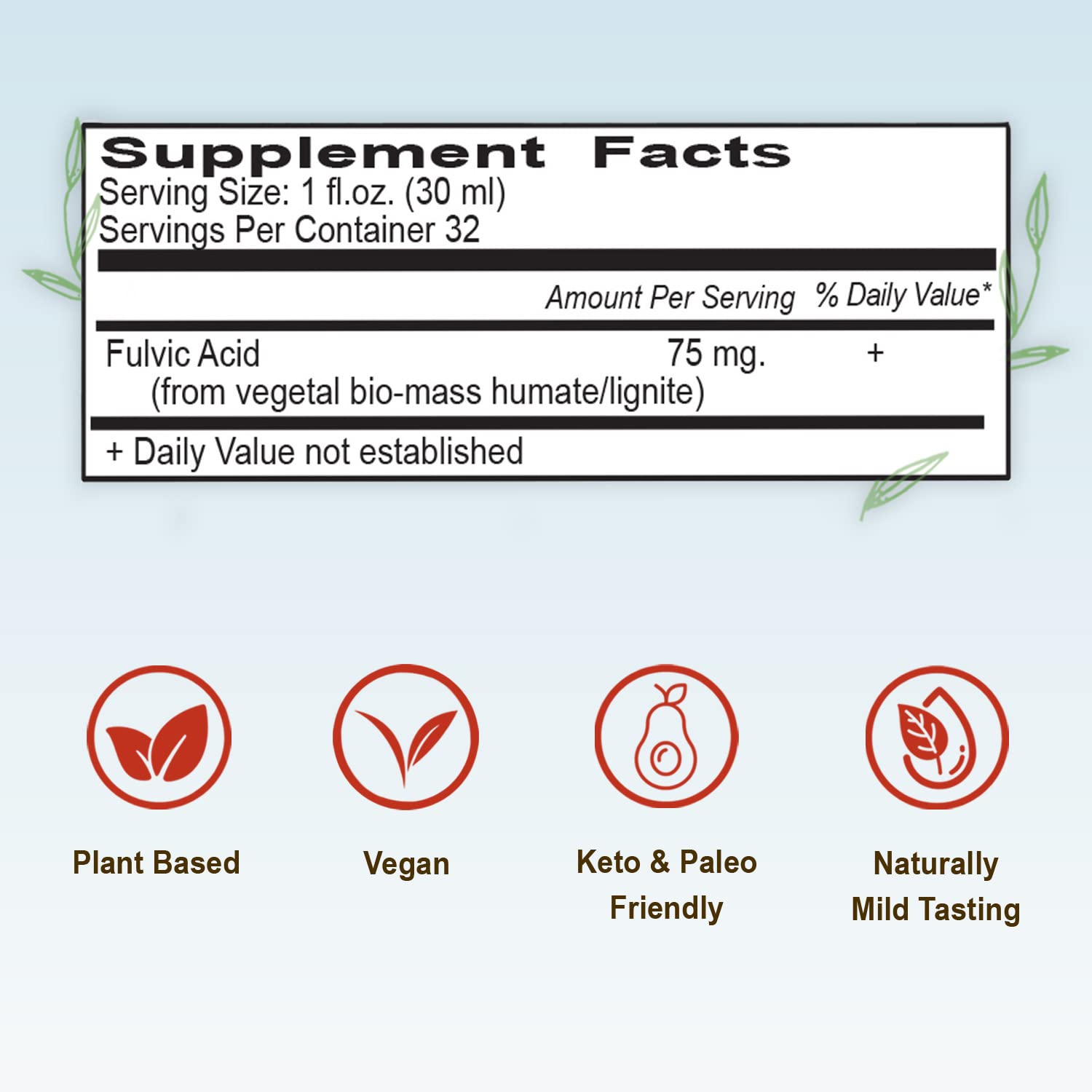 Vital Earth Minerals etiqueta de ingredientes resaltando extracción sin químicos