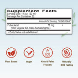 Vital Earth Minerals etiqueta de ingredientes resaltando extracción sin químicos