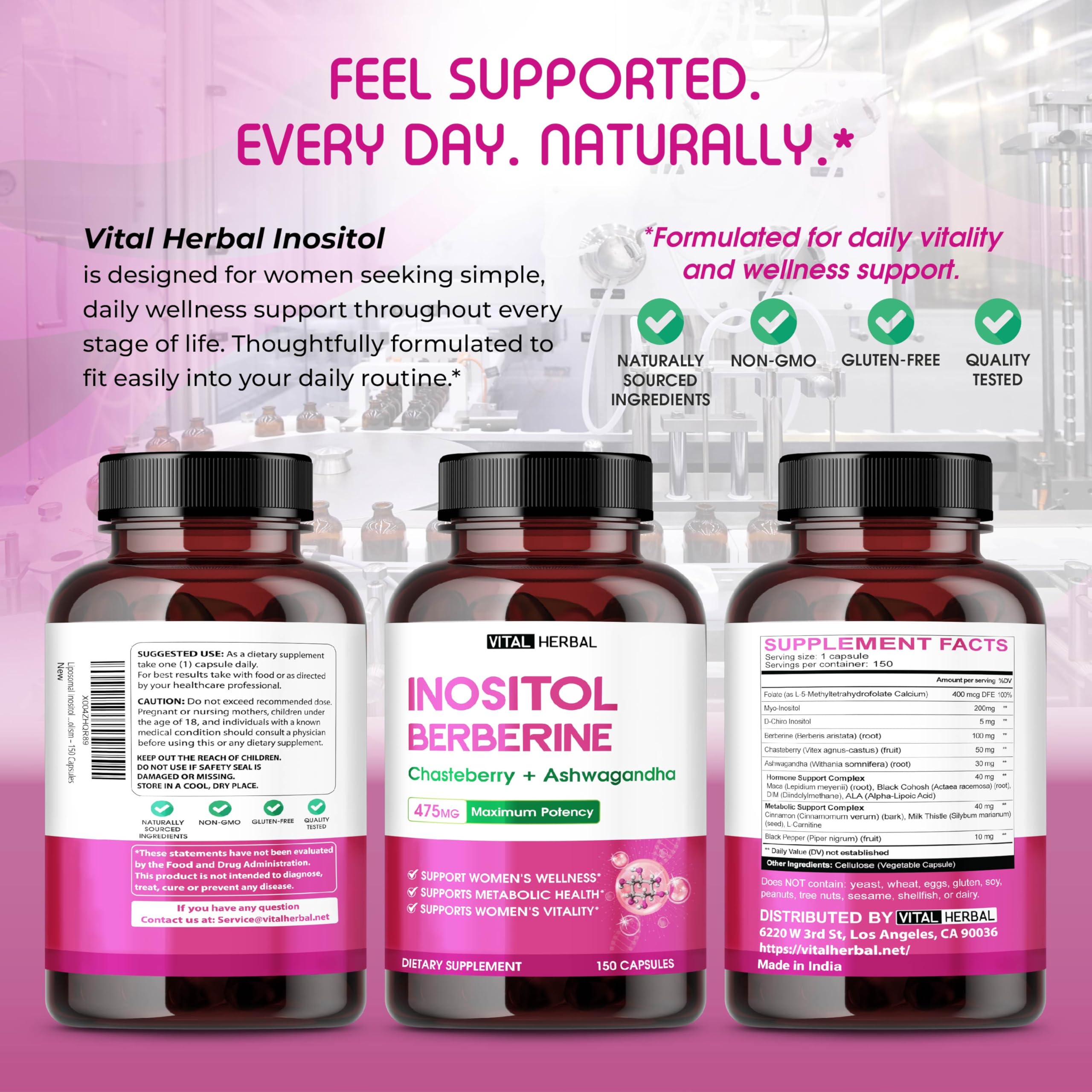 Vital Herbal mezcla botánica destacada para soporte metabólico