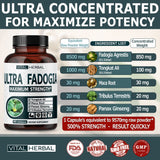 VITAL HERBAL cápsula abierta detalle del contenido y pureza