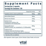 Vital Nutrients primer plano de cápsula destacando textura y pureza