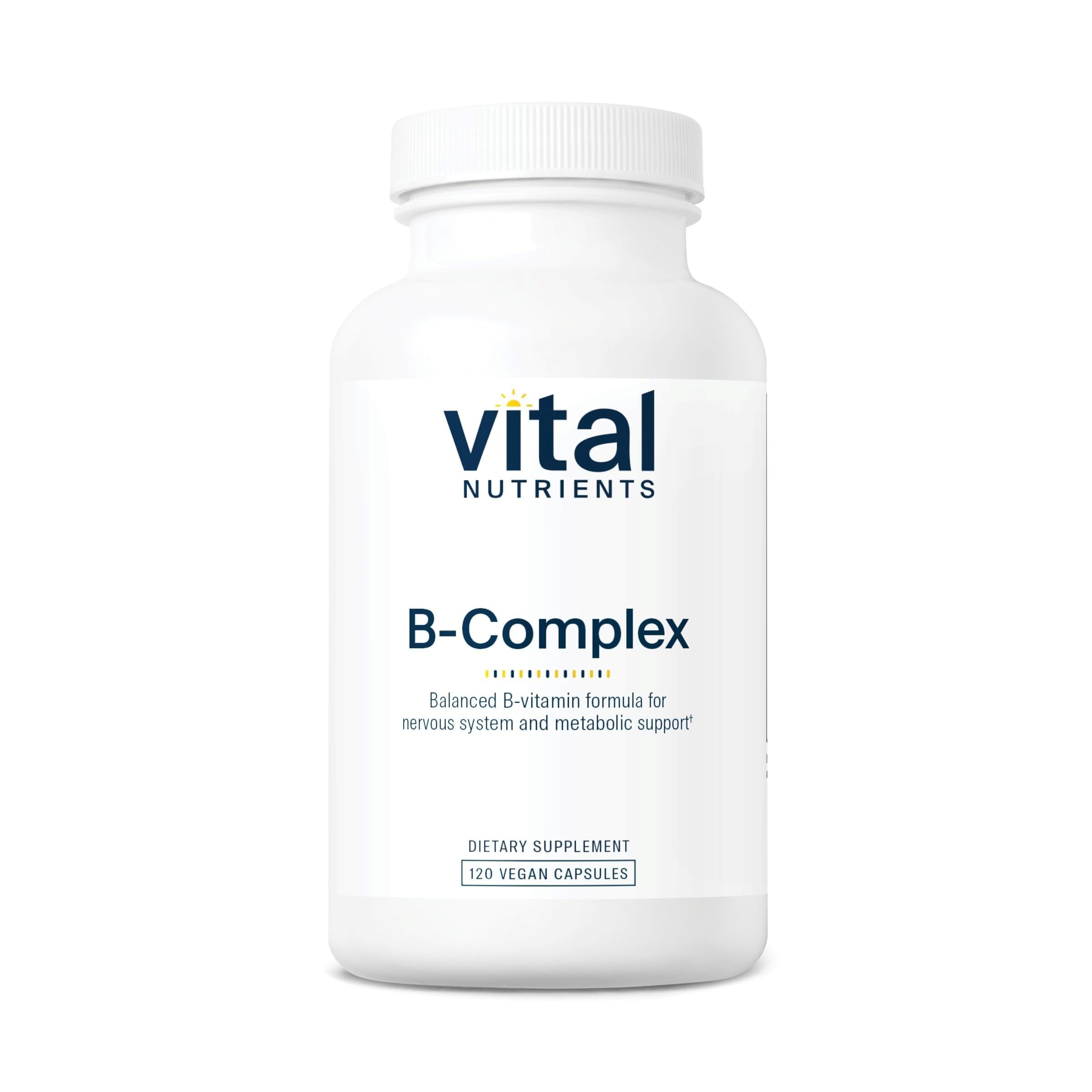 Vital Nutrients envase frontal mostrando el producto y beneficios clave