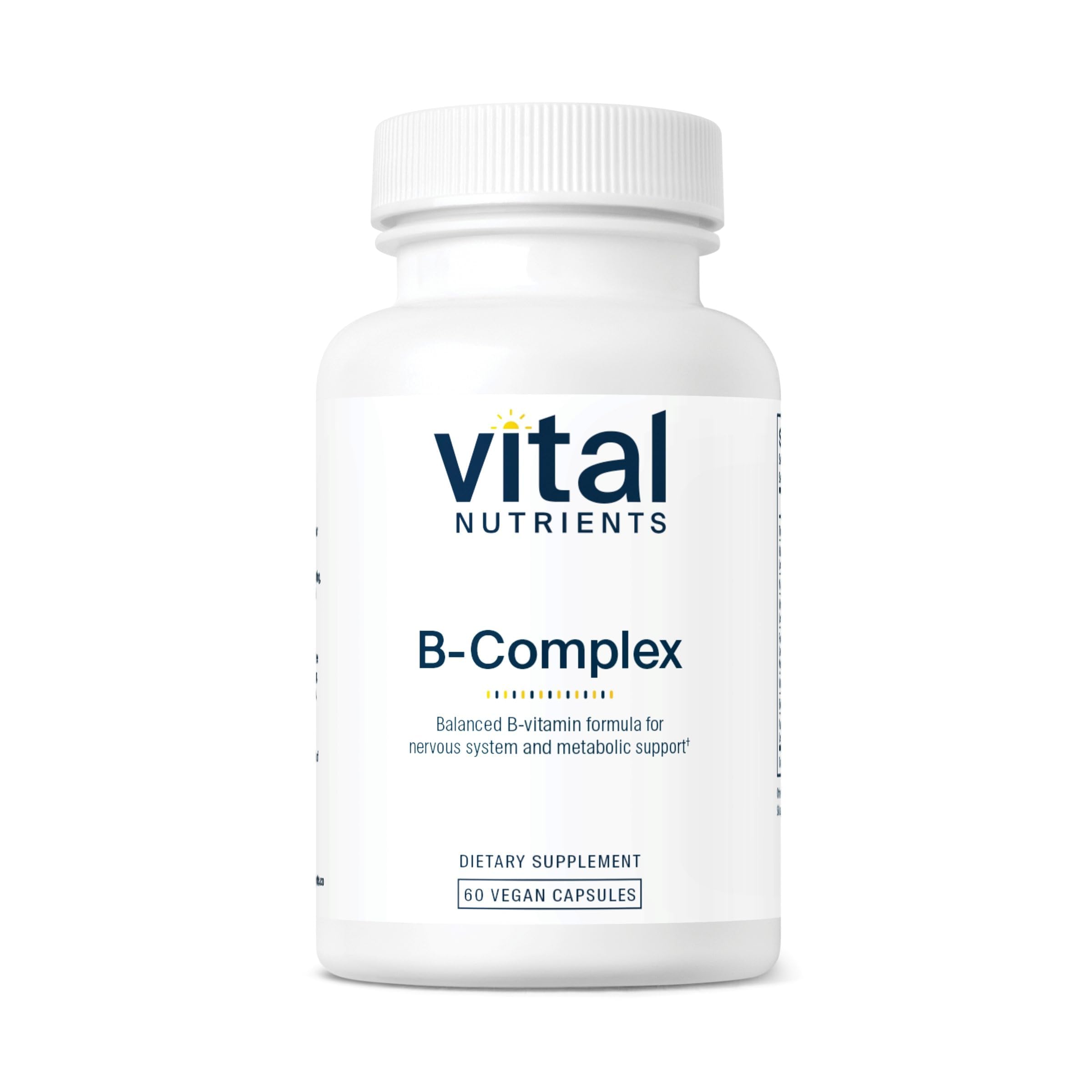 Vital Nutrients frasco frontal mostrando etiqueta y beneficios claros