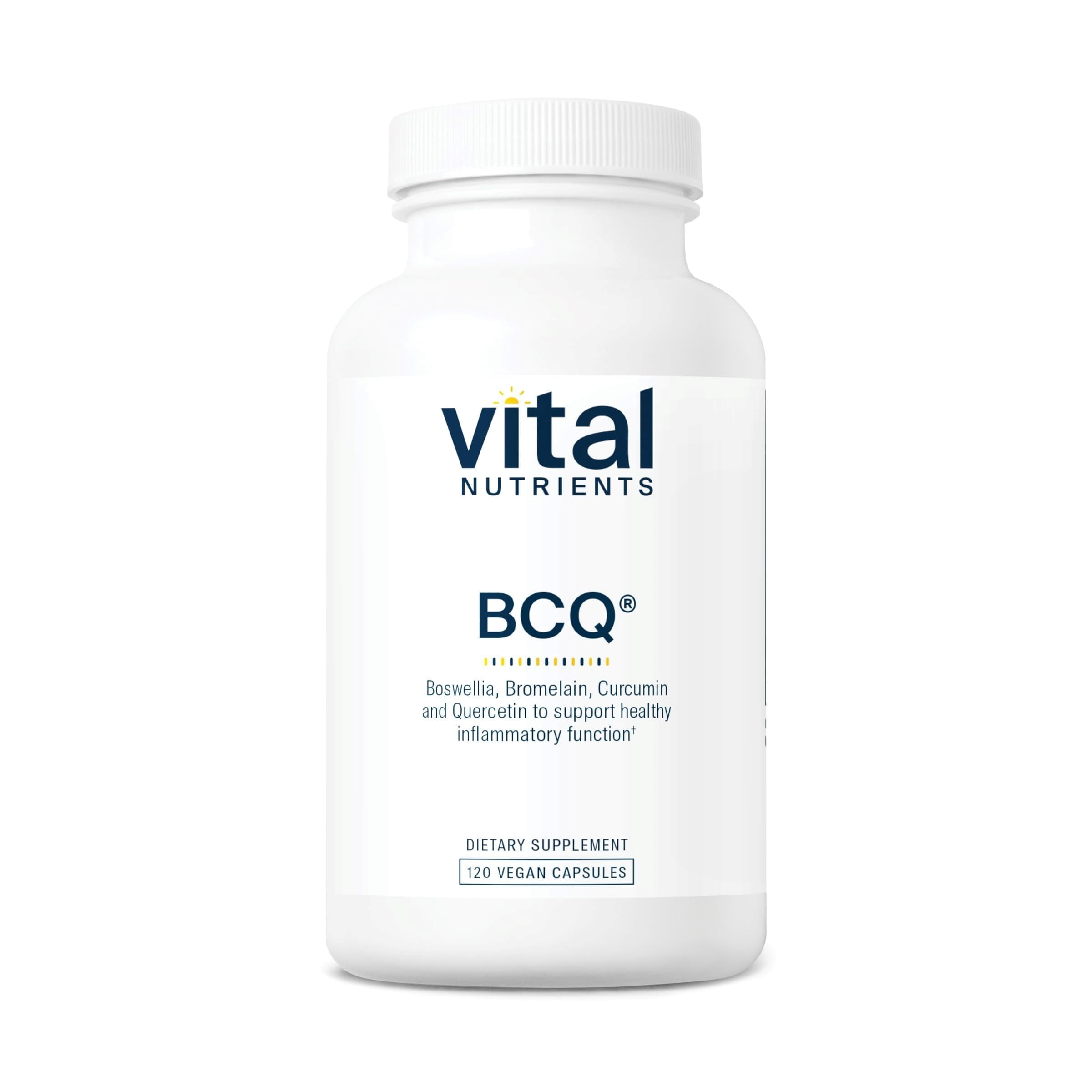 Vital Nutrients frasco delantero mostrando etiqueta clara y beneficios