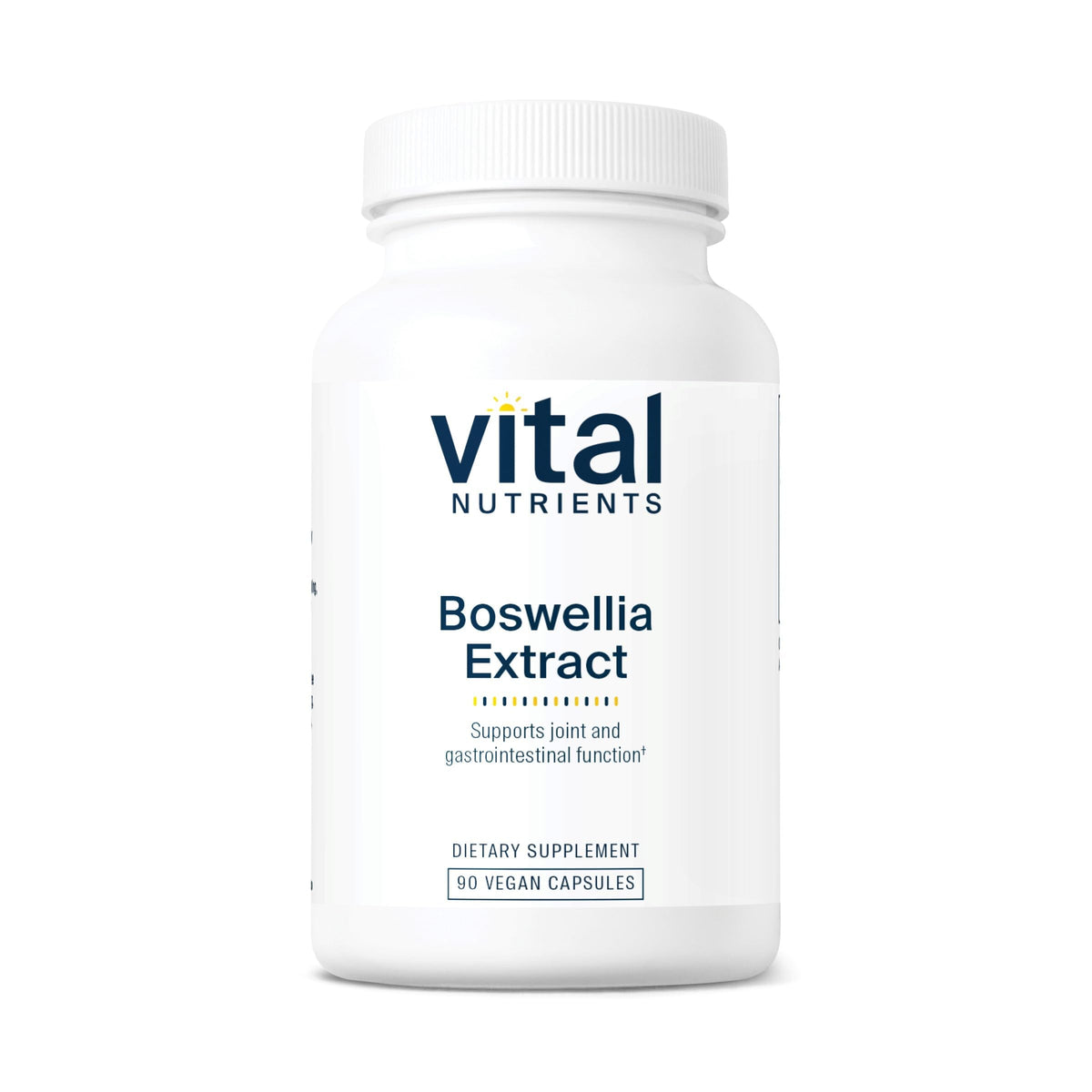 Vital Nutrients botella frontal mostrando etiqueta clara y beneficio de fórmula limpia