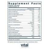 Vital Nutrients detalle de cápsula vegetariana para textura y pureza