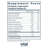 Vital Nutrients primer plano de cápsula mostrando textura y fácil ingestión