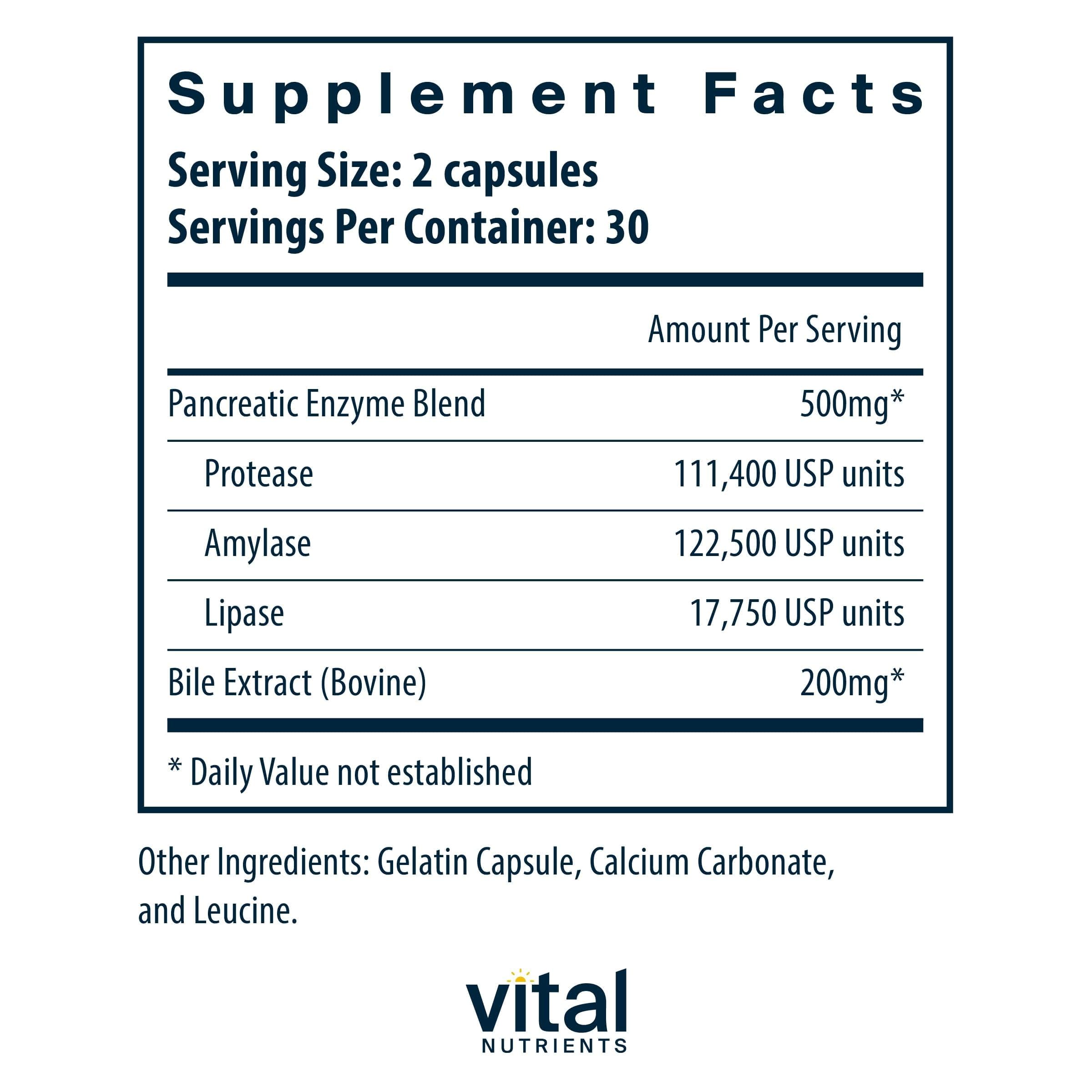 Vital Nutrients cápsula en mano para mostrar tamaño fácil de tragar y conveniencia