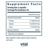 Vital Nutrients cápsula en mano para mostrar tamaño fácil de tragar y conveniencia