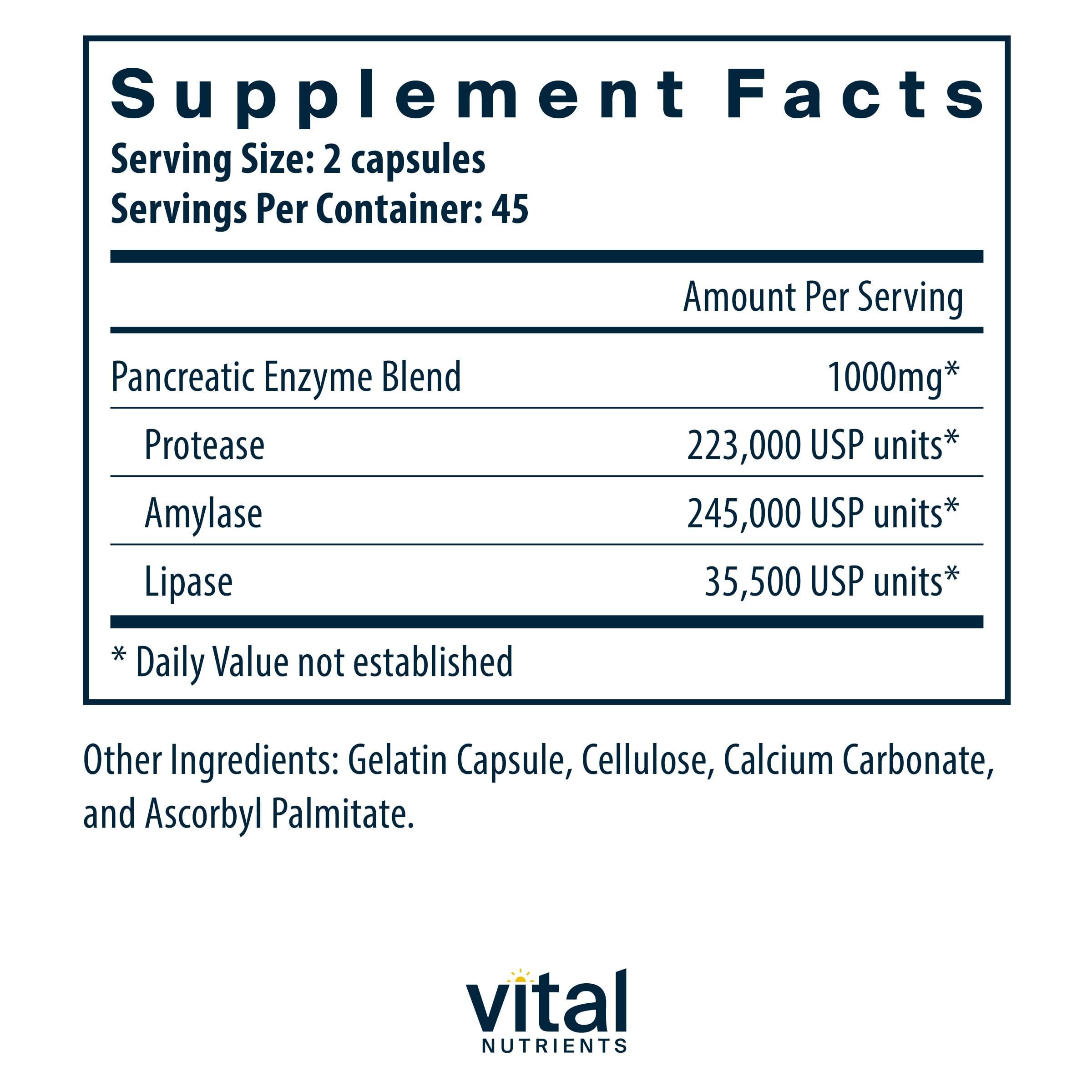Vital Nutrients detalle de cápsula para apreciar textura y calidad de formulación