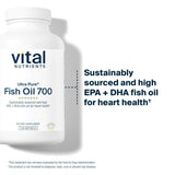 Mano sosteniendo dos cápsulas Vital Nutrients para comparar tamaño fácil de tragar
