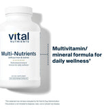 Vital Nutrients cápsulas en mano, escala visual para dosificación práctica