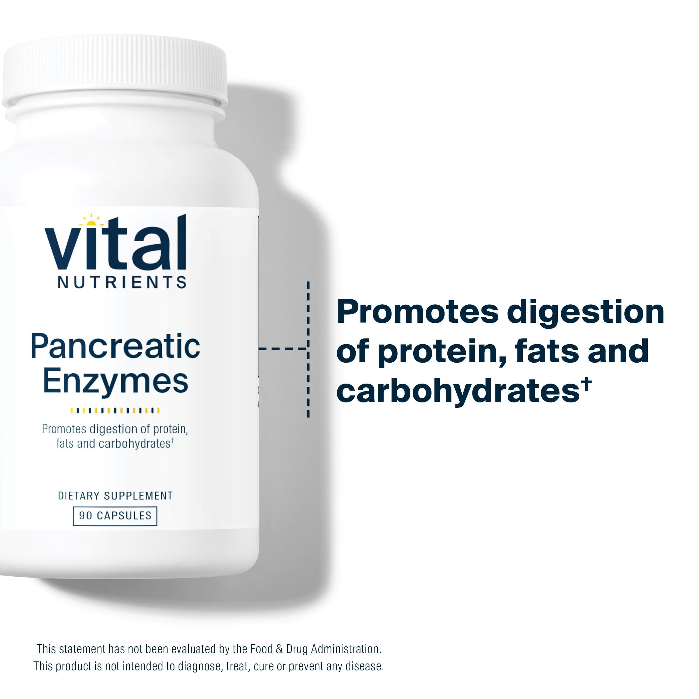 Vital Nutrients cápsulas en mano junto a comida para ilustrar uso con comidas