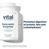 Vital Nutrients cápsulas en mano junto a comida para ilustrar uso con comidas
