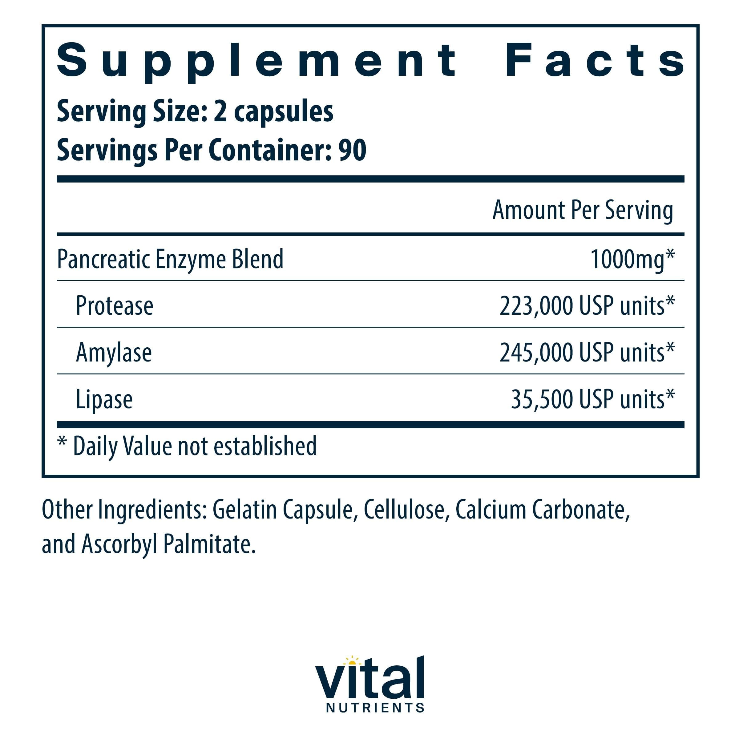 Vital Nutrients cápsulas en primer plano mostrando textura y facilidad de ingestión