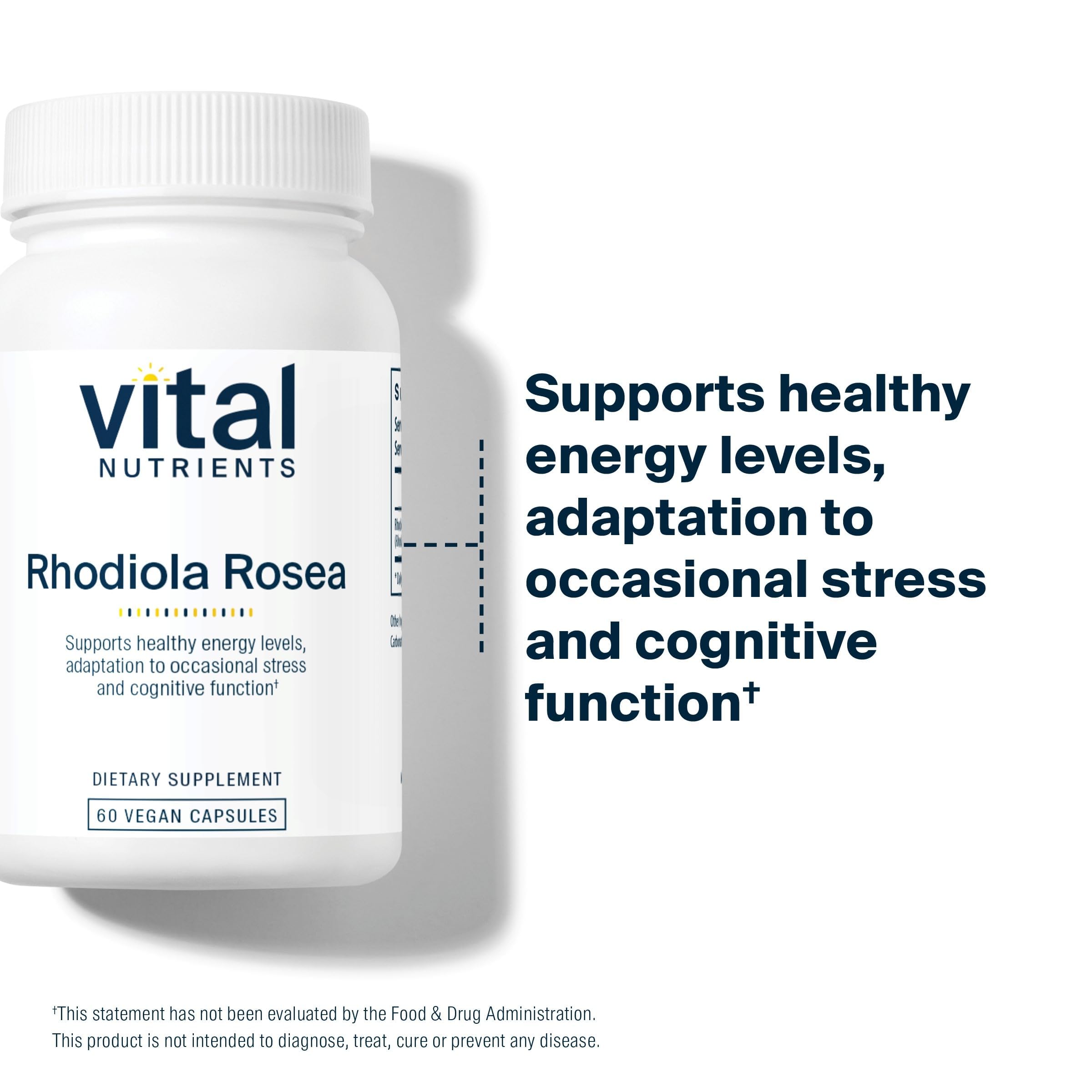Vital Nutrients cápsulas junto a alimentos saludables para estilo de vida