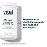 Vital Nutrients polvo disuelto en vaso demostrando uso diario conveniente