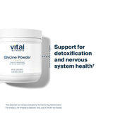 Vital Nutrients cucharita con polvo para comparar porciones y dosaje