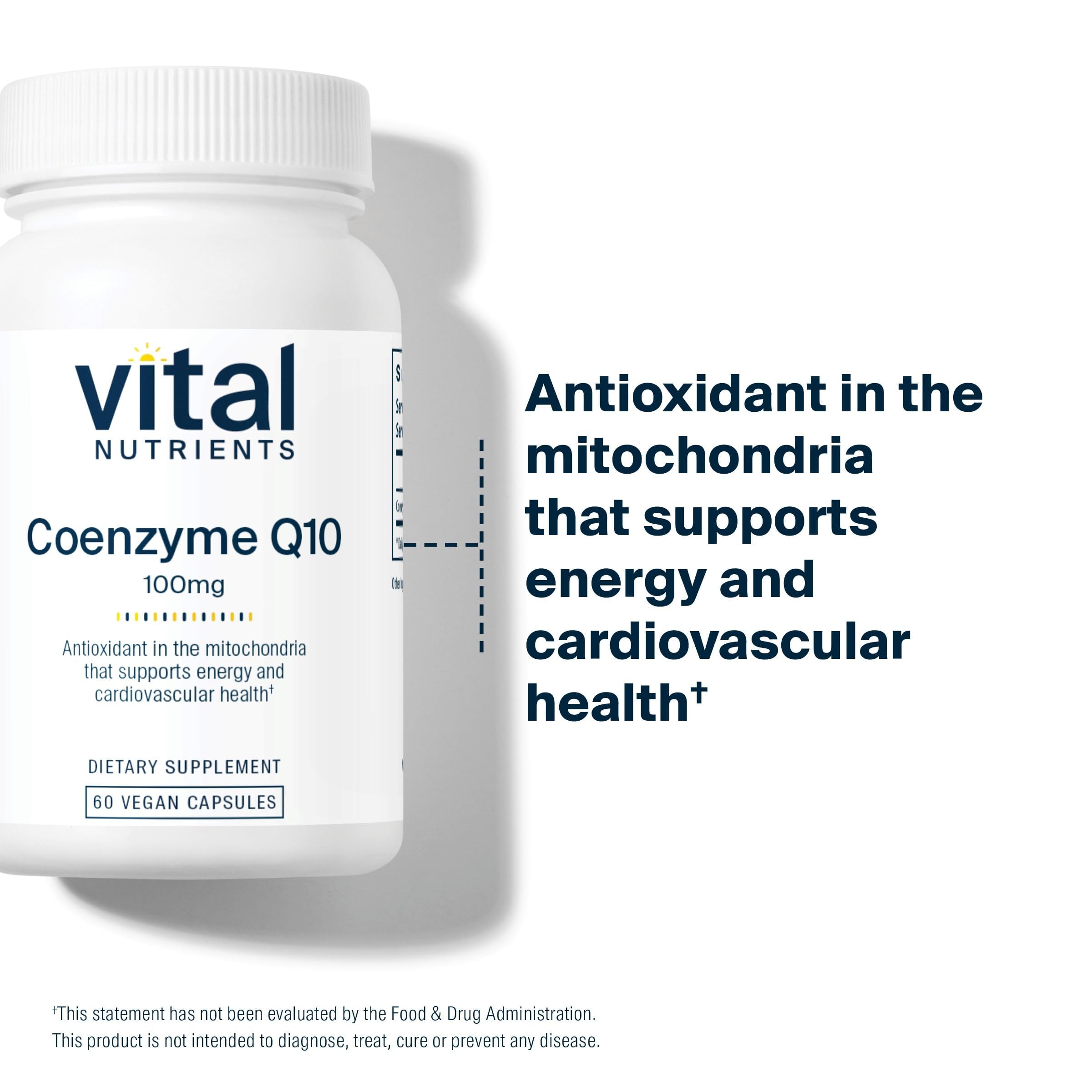 Vital Nutrients etiqueta con información de dosis y pruebas de laboratorio