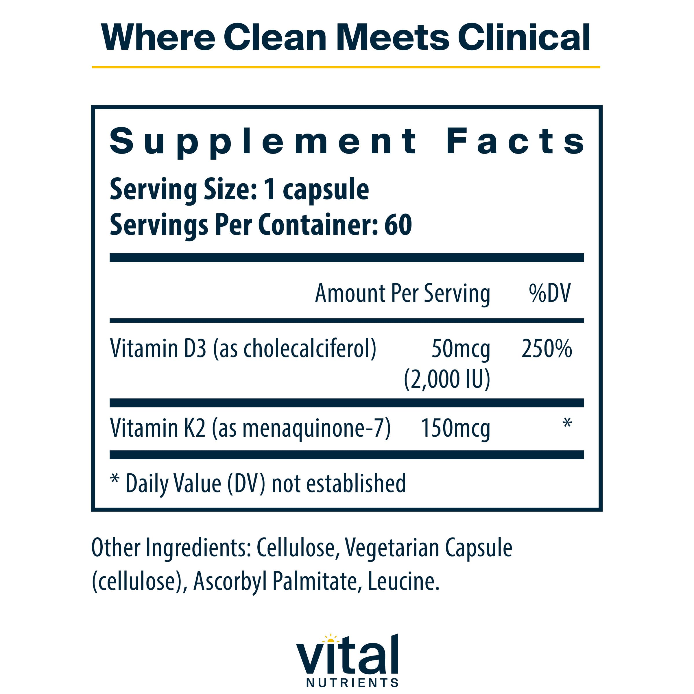 Vital Nutrients acercamiento de cápsula que muestra textura y calidad de formulación