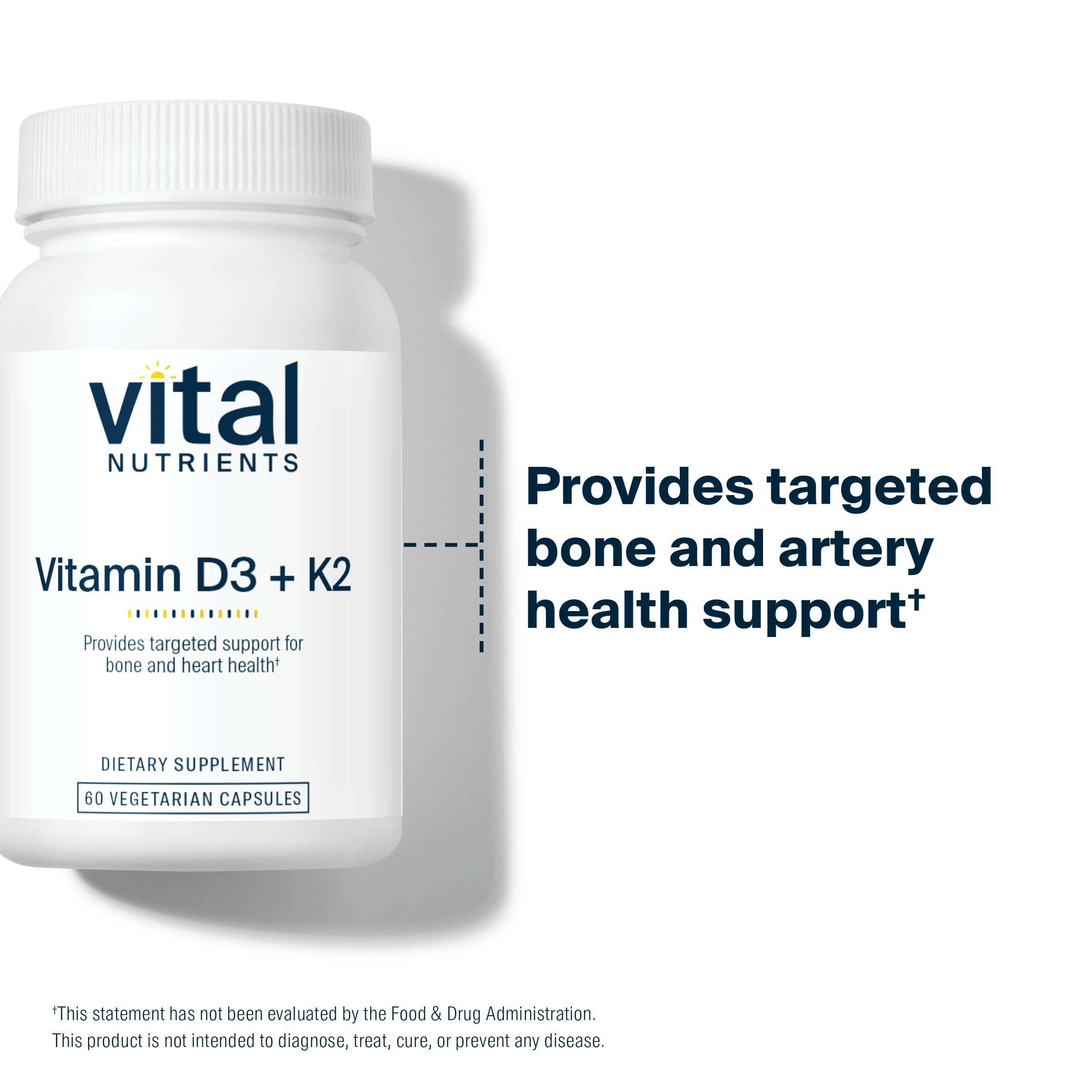 Vital Nutrients detalle de la etiqueta con ingredientes y pruebas de calidad