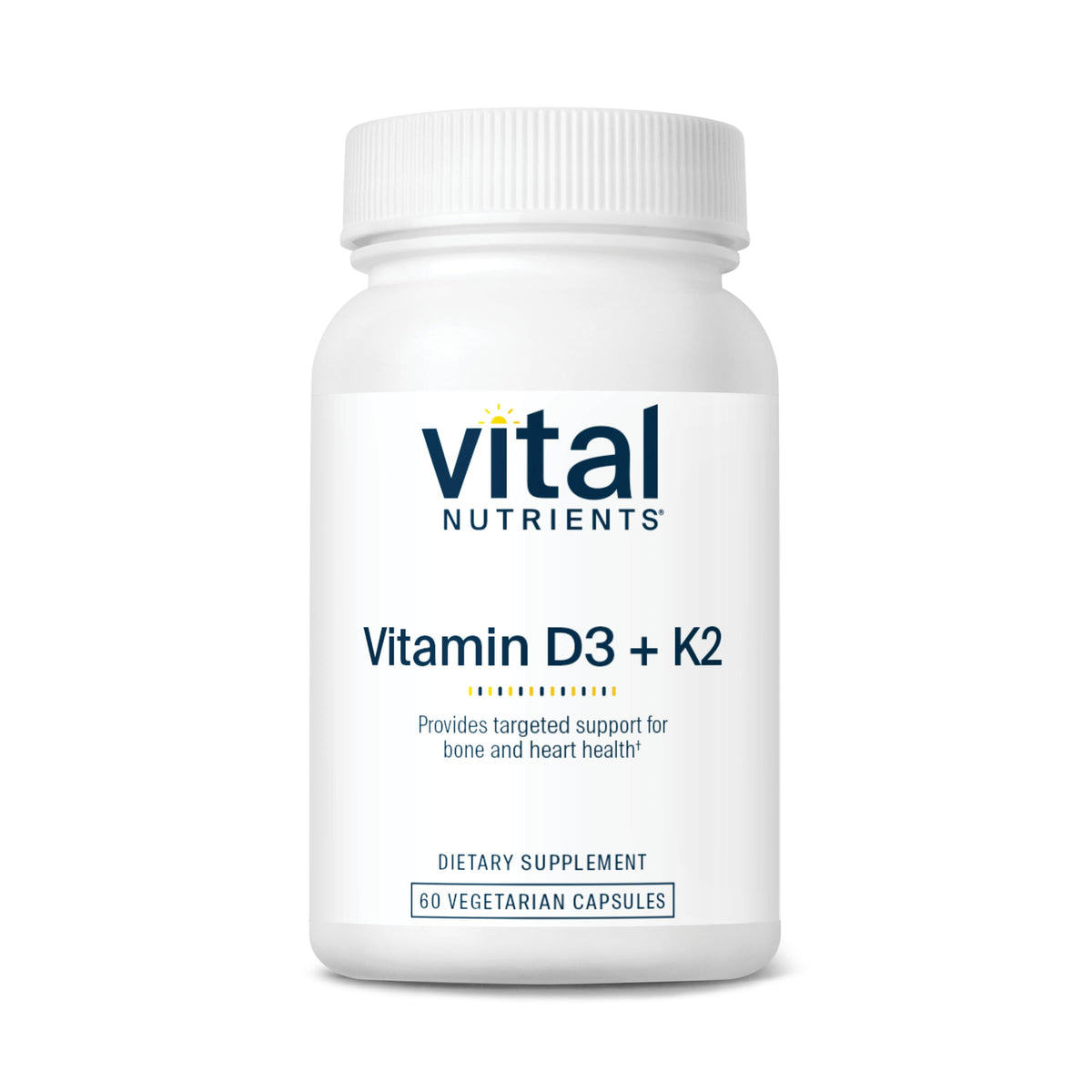 Vital Nutrients vista frontal del envase mostrando la marca y beneficios claros