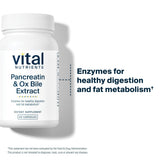 Vital Nutrients detalle de la etiqueta que evidencia ingredientes y pruebas de calidad