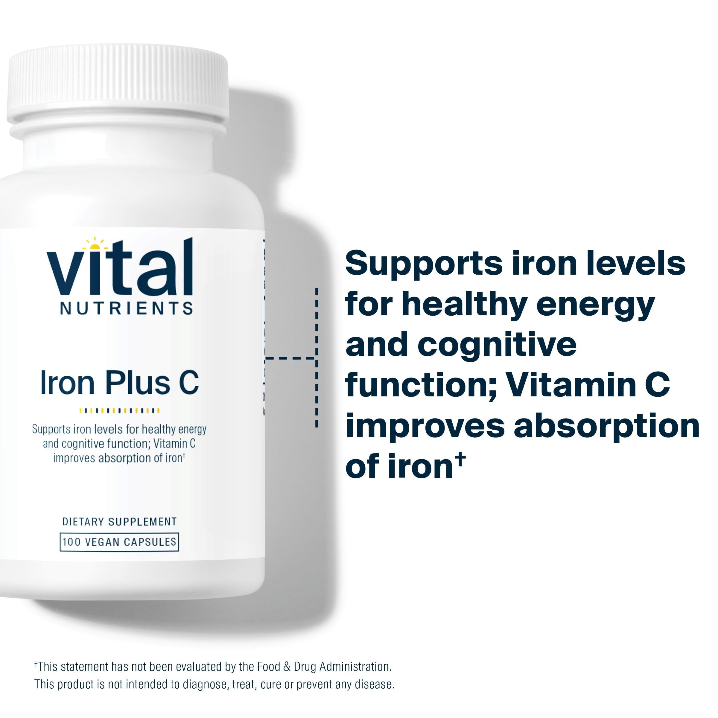 Vital Nutrients etiqueta con información nutricional clara y garantía