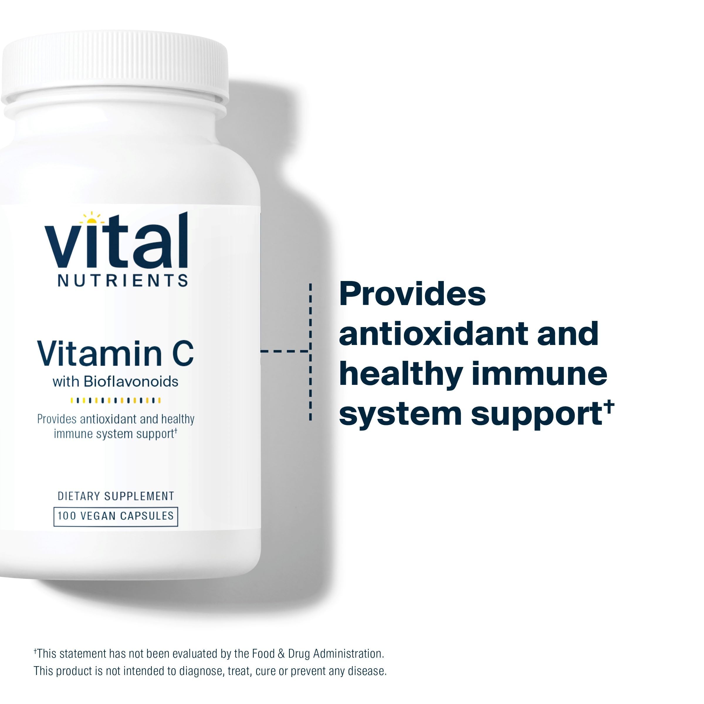 Vital Nutrients etiqueta de ingredientes resaltando dosis y transparencia