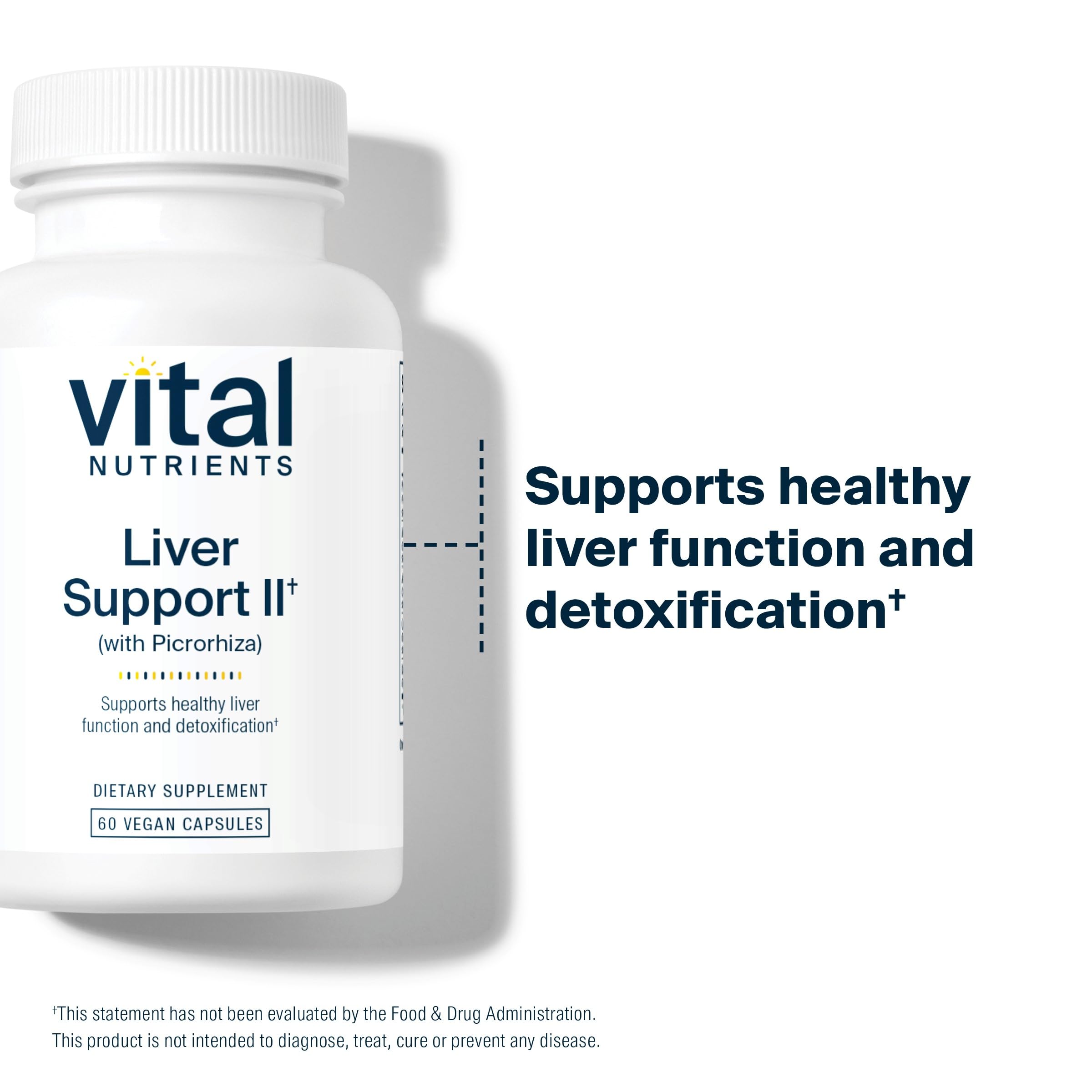 Vital Nutrients etiqueta con lista de ingredientes y certificaciones de calidad
