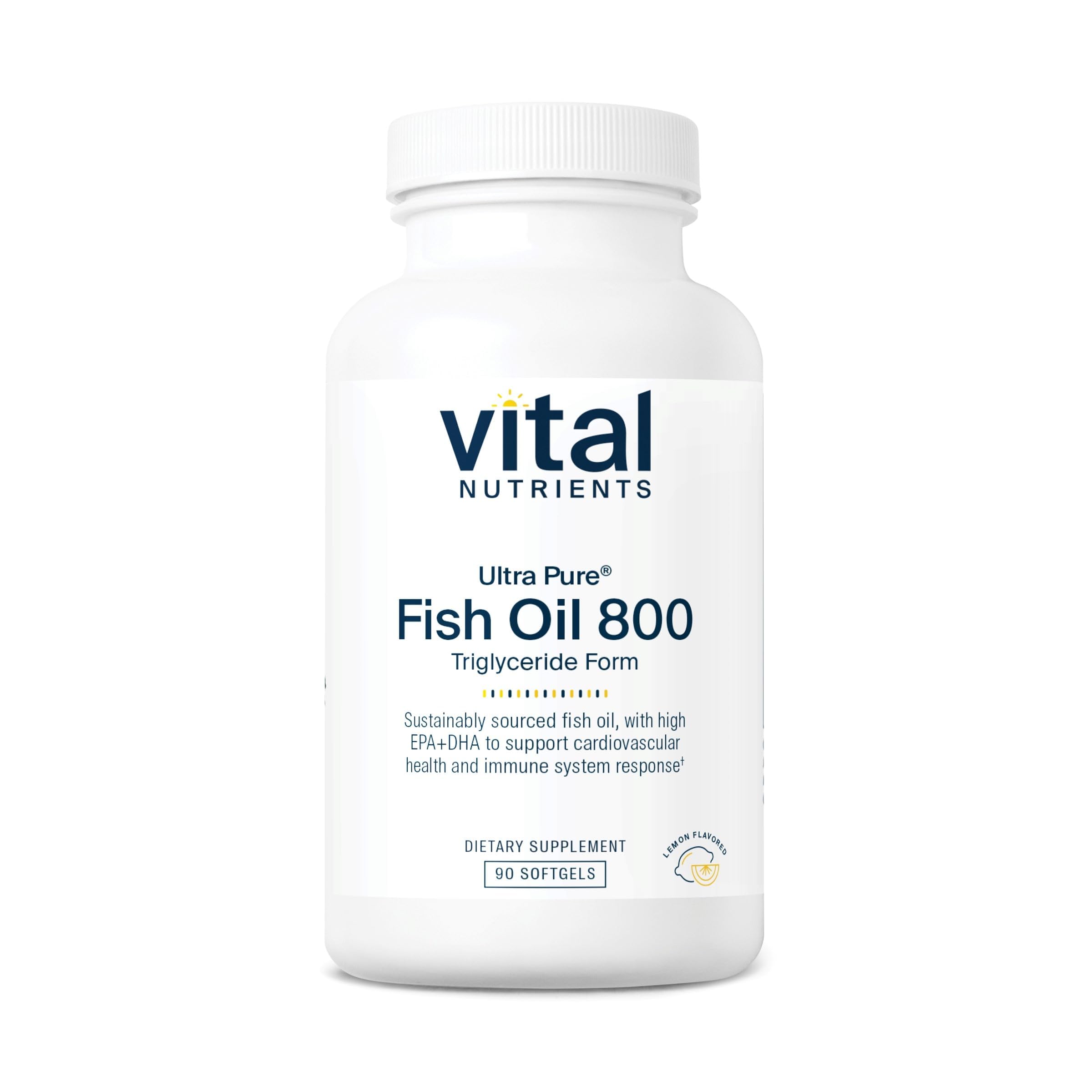 Vital Nutrients frasco frontal mostrando 90 cápsulas y beneficio de pureza