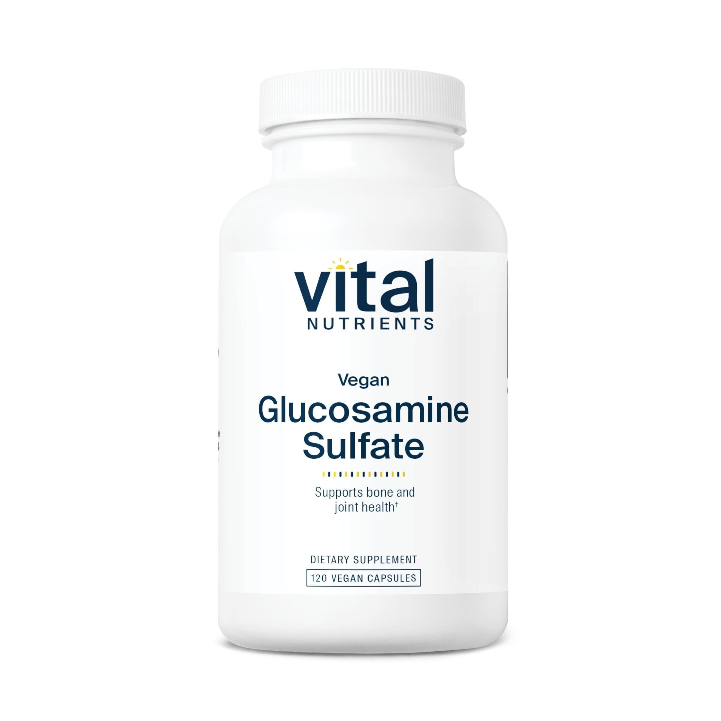 Vital Nutrients frasco frontal mostrando la etiqueta y beneficios veganos