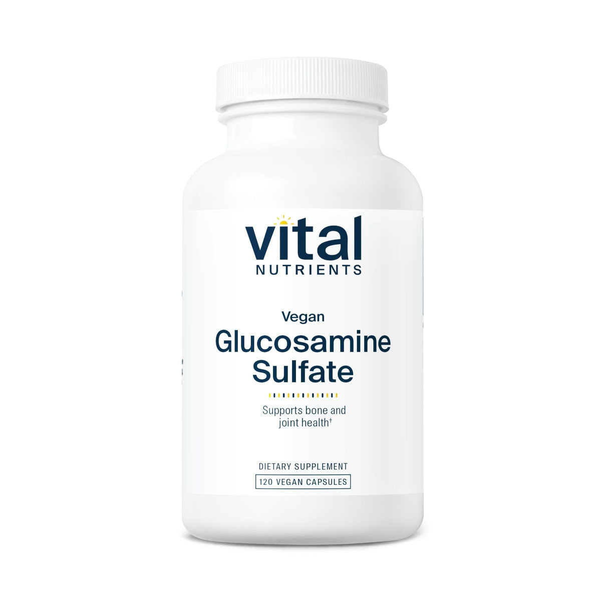 Vital Nutrients frasco frontal mostrando la etiqueta y beneficios veganos
