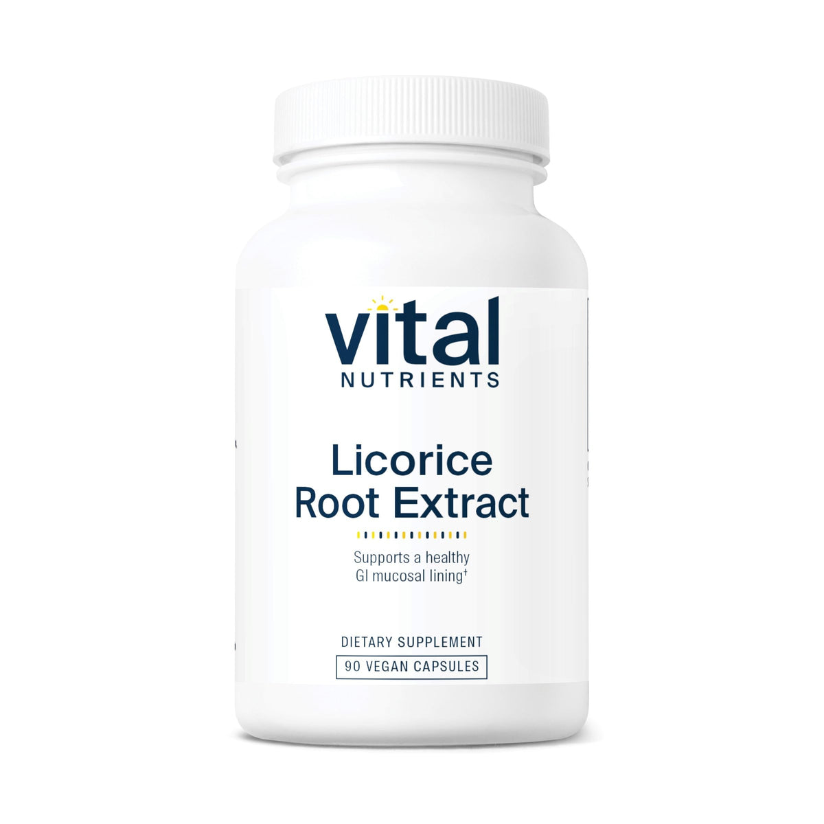 Vital Nutrients frasco frontal mostrando 90 cápsulas y etiqueta clara